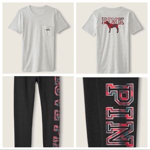 Victoria Secret PINK Red Plaid Set